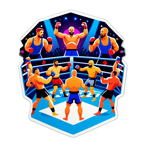 Ett roligt grafiskt UFC-octagon