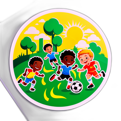 快乐足球场景贴纸