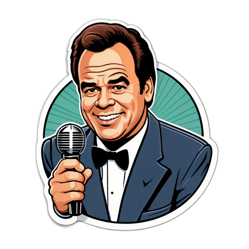 Adesivo di Dan Aykroyd con Vibe Retro