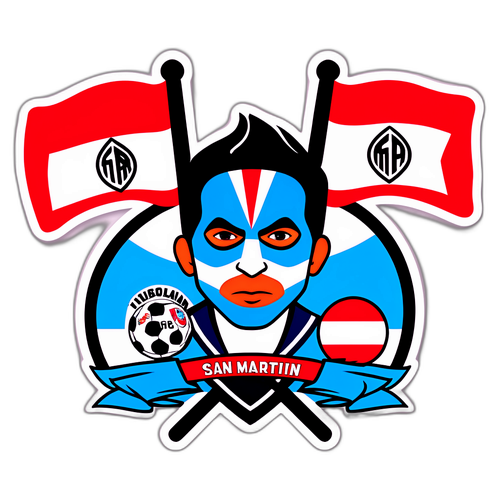 San Martín de Tucumán Soccer Fan Sticker