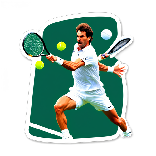 ¡Impresionante Sticker de Nicolás Jarry! Captura la Energía del Tenis Internacional