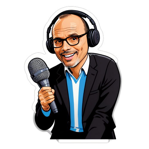 Ernie Johnson Sports Commentary Sticker