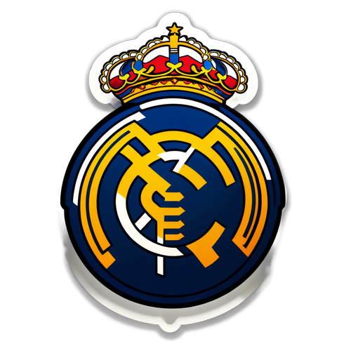 Stiker Lencana Real Madrid