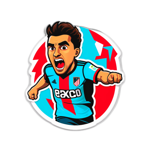 Akční samolepka z fotbalu Celta Vigo vs Atlético Madrid