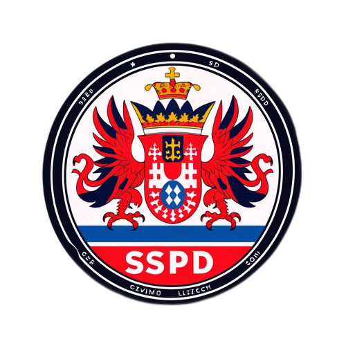 Nálepka SPD s českými motivy