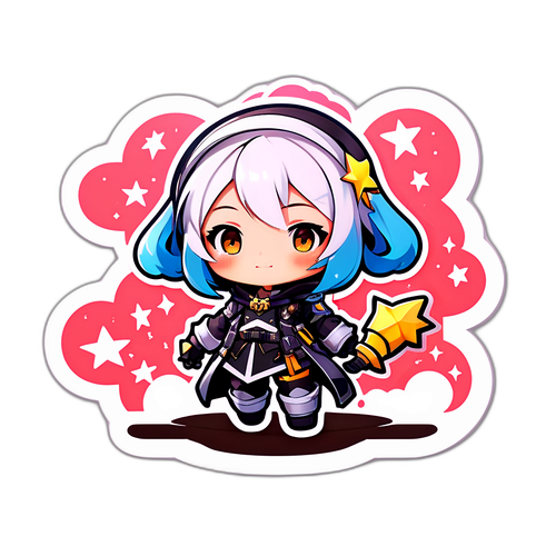 Playful Chibi Characters in Action