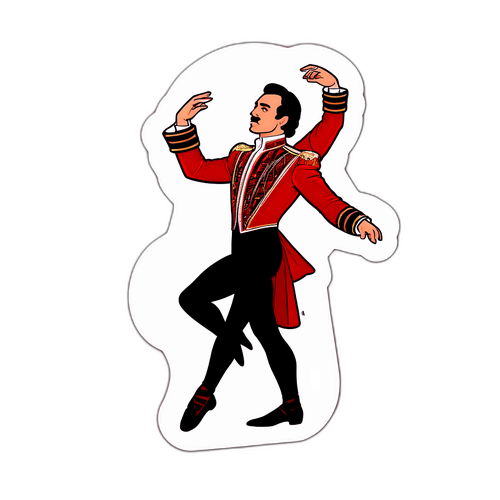 Наклейка с Николаем Цискаридзе в танце