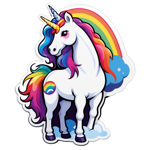 Unlock Your Imagination: Explore the Magic of the Rainbow Unicorn on a Cloud!