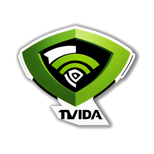 Aderivă futuristă a logo-ului Nvidia