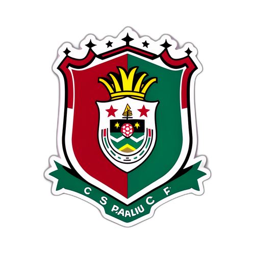 Sticker zur Feier des Wettbewerbs zwischen São Paulo FC und Fluminense