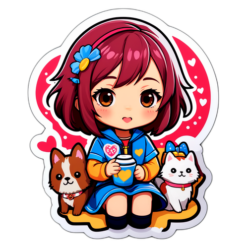 あかりまつおかの好きなものをテーマにしたデザイン