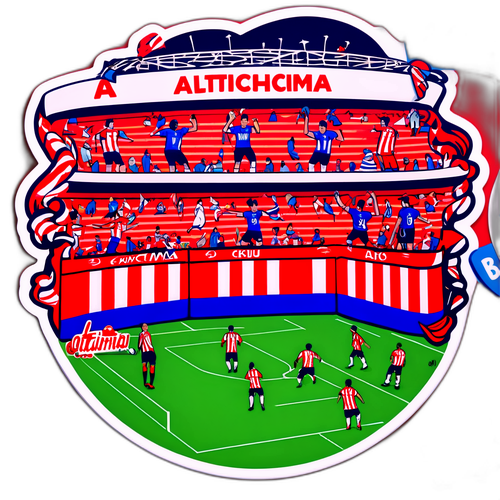 Cena emocionante do jogo entre Atlético e Criciúma