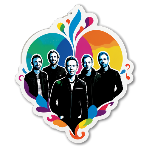 अहमदाबाद में Coldplay के प्रदर्शन का मनमोहक स्टिकर