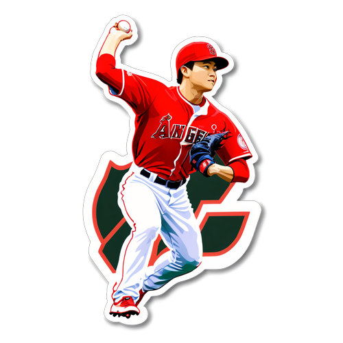 大谷翔平投球動作貼紙