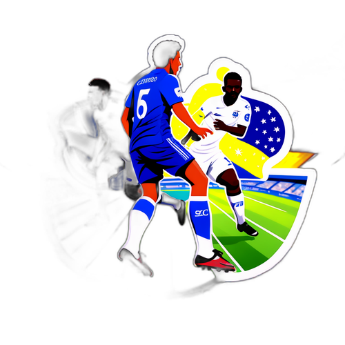 Stiker Pertandingan Santos vs Cruzeiro