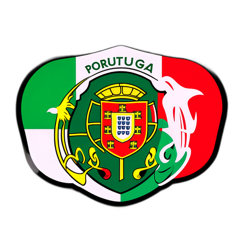 Portugal és Írország mérkőzés izgalmát kifejező matrica