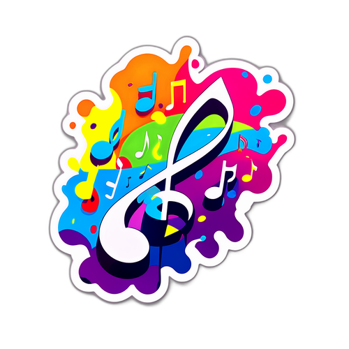 Nota Musicale Colorata