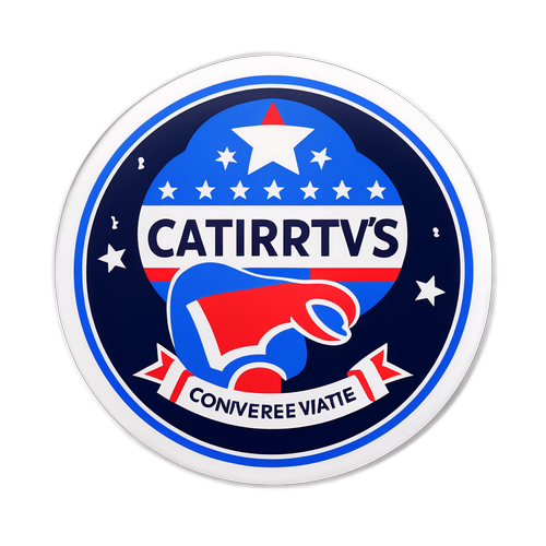 Design et klistermærke der afspejler værdierne fra Det Konservative Folkeparti