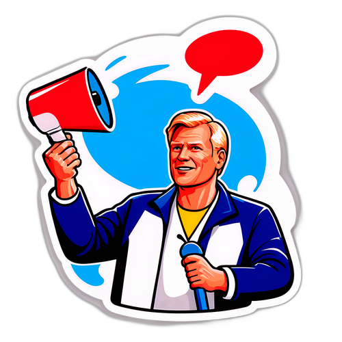 Motiverende klistremerke av Trygve Slagsvold Vedum