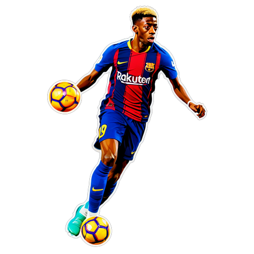Ousmane Dembélé în acțiune