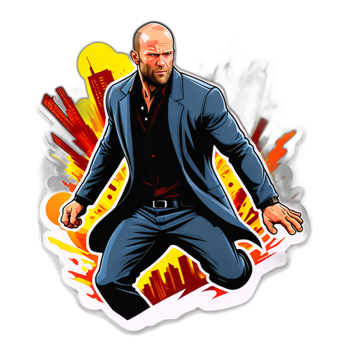 Actieve Sticker van Jason Statham