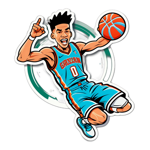 Cartoon Slam Dunk Sticker