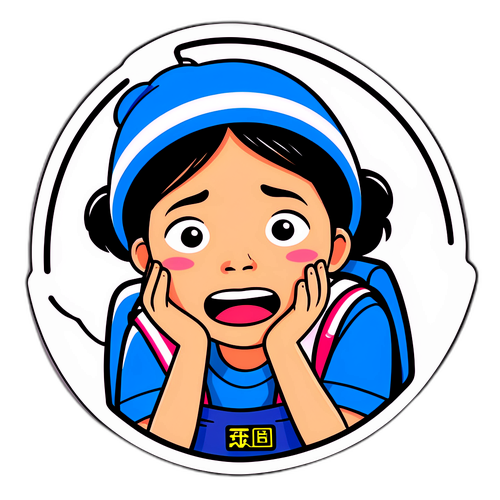 桃園機場延誤的無奈小孩