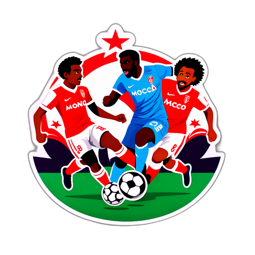 Stiker Pertandingan Menarik antara Brest dan Monaco