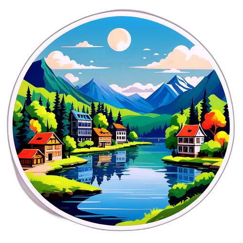 Malowniczy widok Serocka nad jeziorem