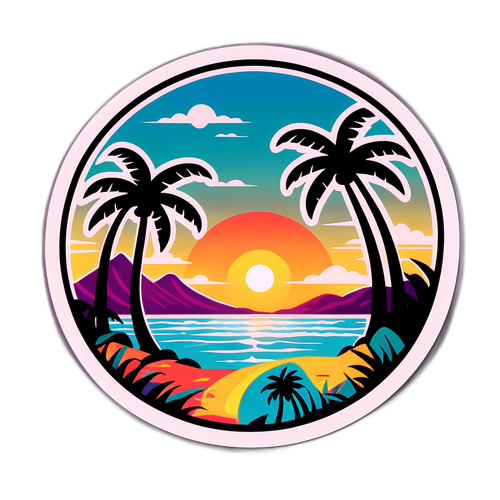 Havai Manzarası Stickerı