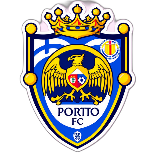 FC Porto Wappen mit portugiesischen Symbolen