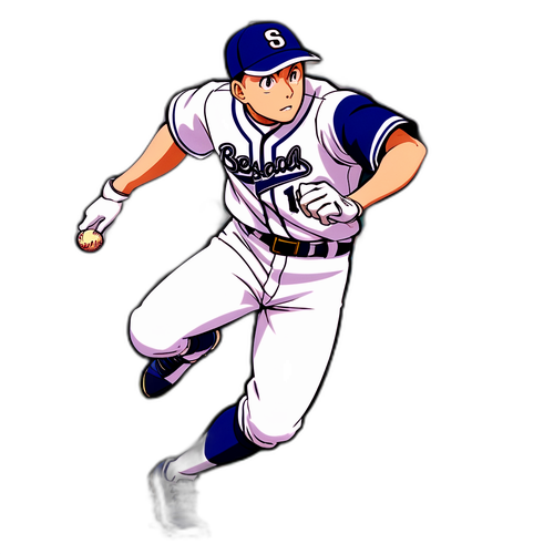 高校野球選手のダイヤモンドを走る姿