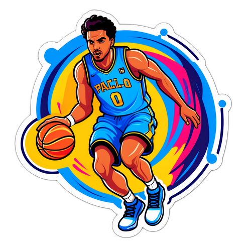 Cartoon ng Dribbling na Basketball ni Paolo Banchero
