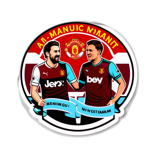 의미 있는 순간 스티커: 맨유와 웨스트햄 팬들