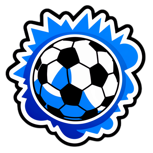 Sticker de Emelec con balón de fútbol