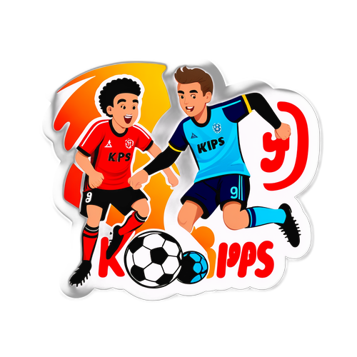 Thiết kế dễ thương của trận đấu bóng đá 'KUPS vs'