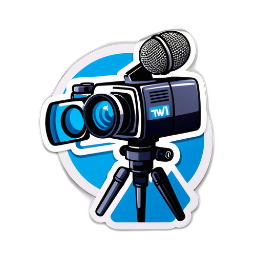 Journalistik Med Mikrofon og Kamera