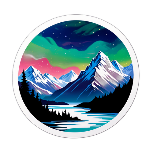 Alaska Manzarası Sticker'ı