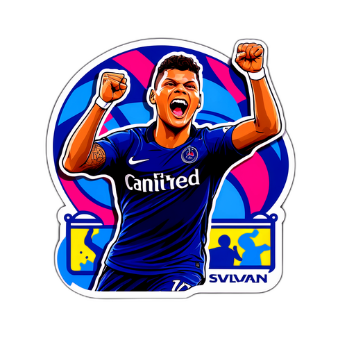 Thiago Silva Celebrando um Gol