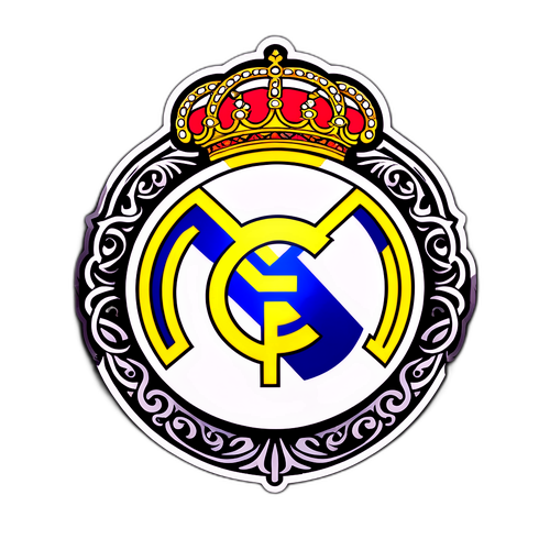 Κλασικό αυτοκόλλητο με το έμβλημα της Ρεάλ Μαδρίτης