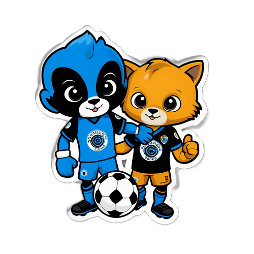 Stiker Mascot Persahabatan