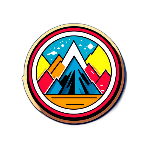 山脈探險貼紙