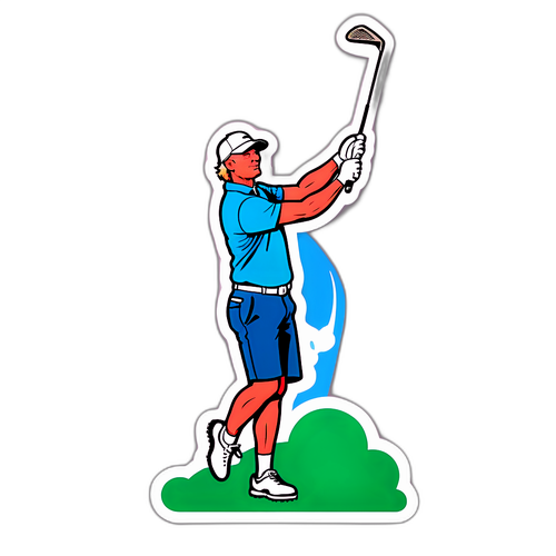 Ludvig Åberg sväva med golfklubba