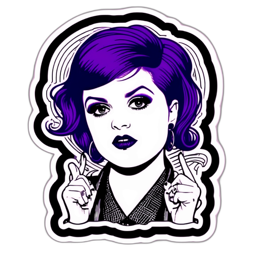 Kelly Osbourne Vintage Rock Sticker
