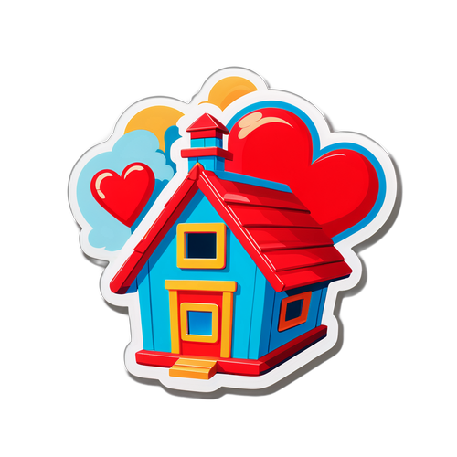 Hatay Depremi Anısına Oyuncak Ev ve Kalp Figürü