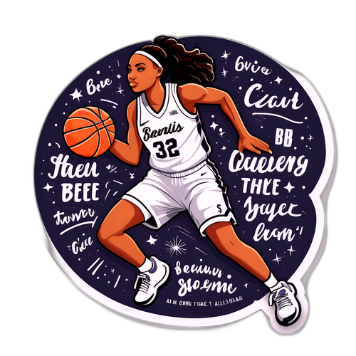 Empowerment in Motion: Allisha Gray Basketball Sticker