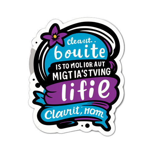 प्रेरणादायक एचडी-थीम वाला स्टिकर