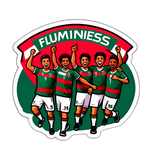 Trendiger Sticker für Fluminense