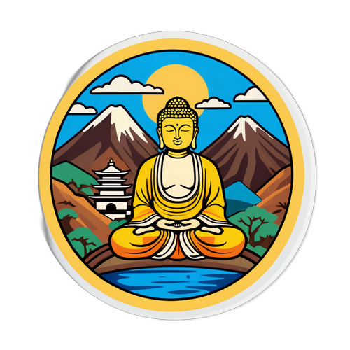 巡礼をテーマにしたステッカー