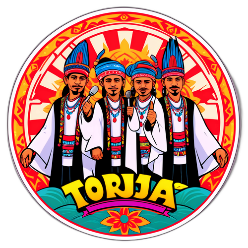 トラジャのメンバーが並んでいるデザイン